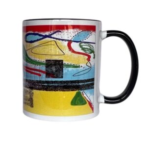 kubek klasyczny z ciemnym uchem i czarnym brzegiem model nr 114 (kopia)