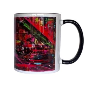 kubek klasyczny z ciemnym uchem i czarnym brzegiem model nr 95 (kopia)